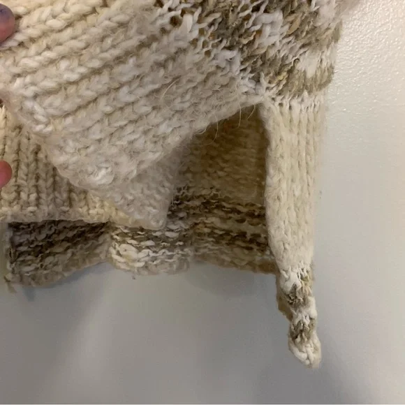 Free People Linus Loose Knit Striped Sweater size XS - Picture 6 of 6